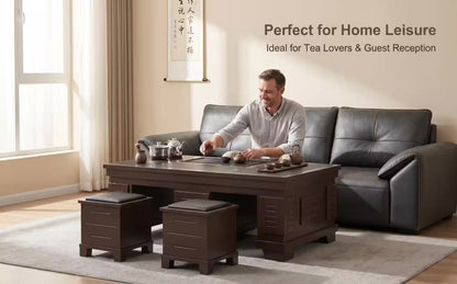1.3m New Chinese Style Walnut Kung Fu Tea Table V1213-913