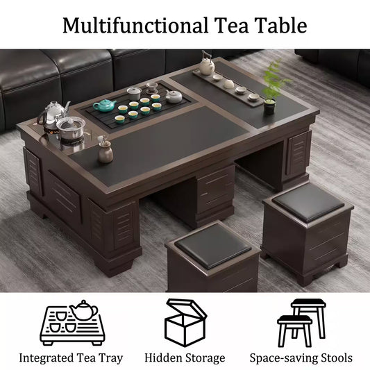 1.5m New Chinese Style Walnut Kung Fu Tea Table V1213-914