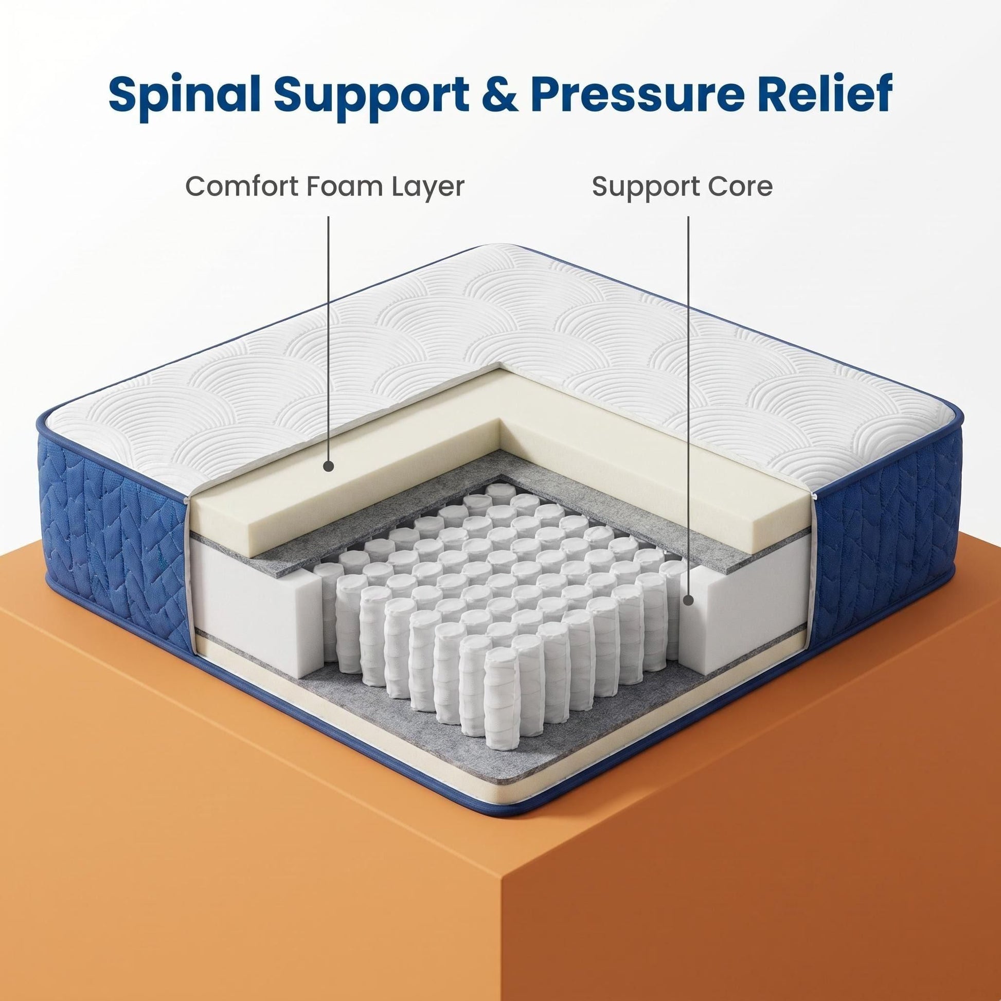 Compressed Rolled Pocket Spring Mattress V1213-9998