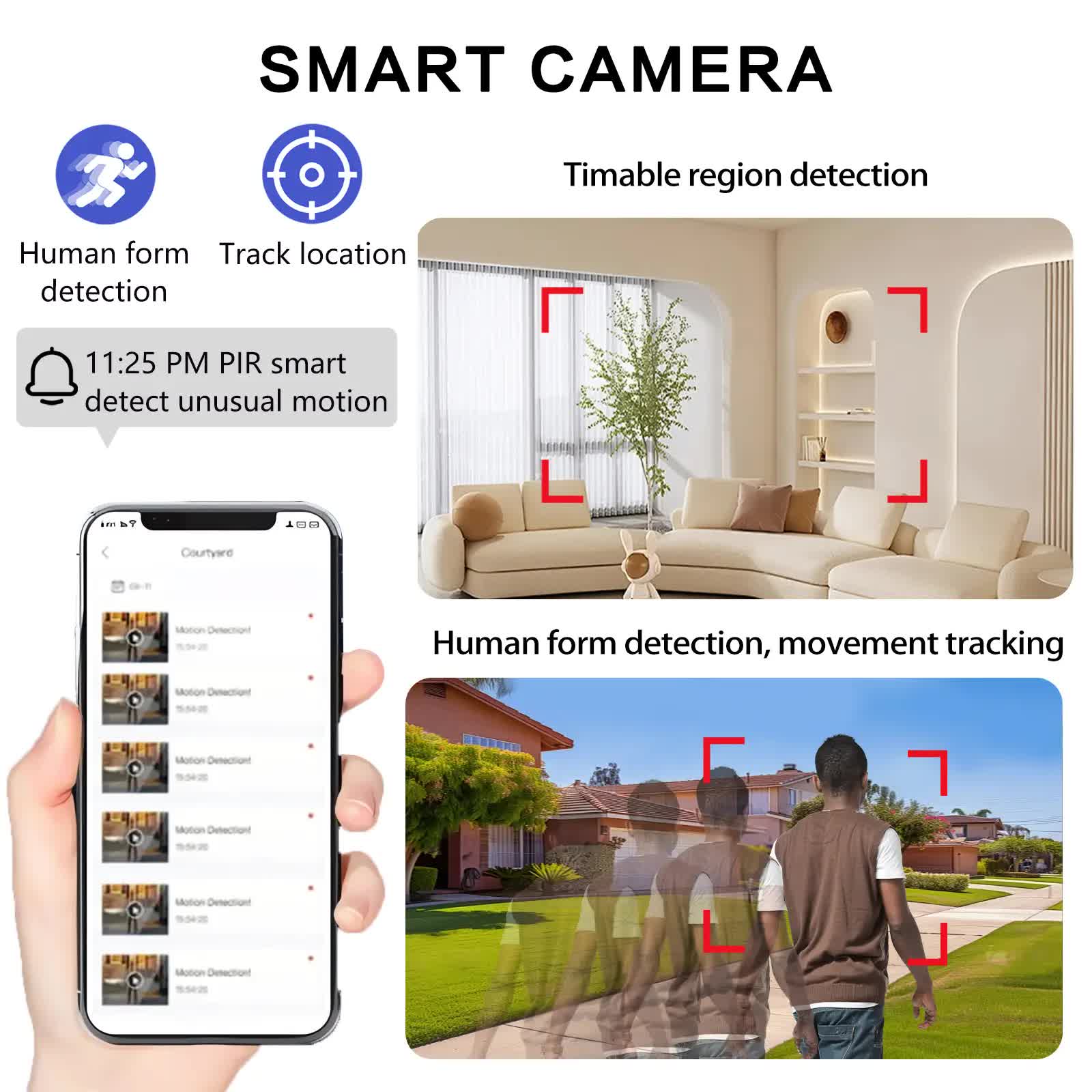 3MPSecurity Cameras for Home, 2.4G Wifi House Surveillance Cameras with Audio And Video, Security Cameras V1214-A6S