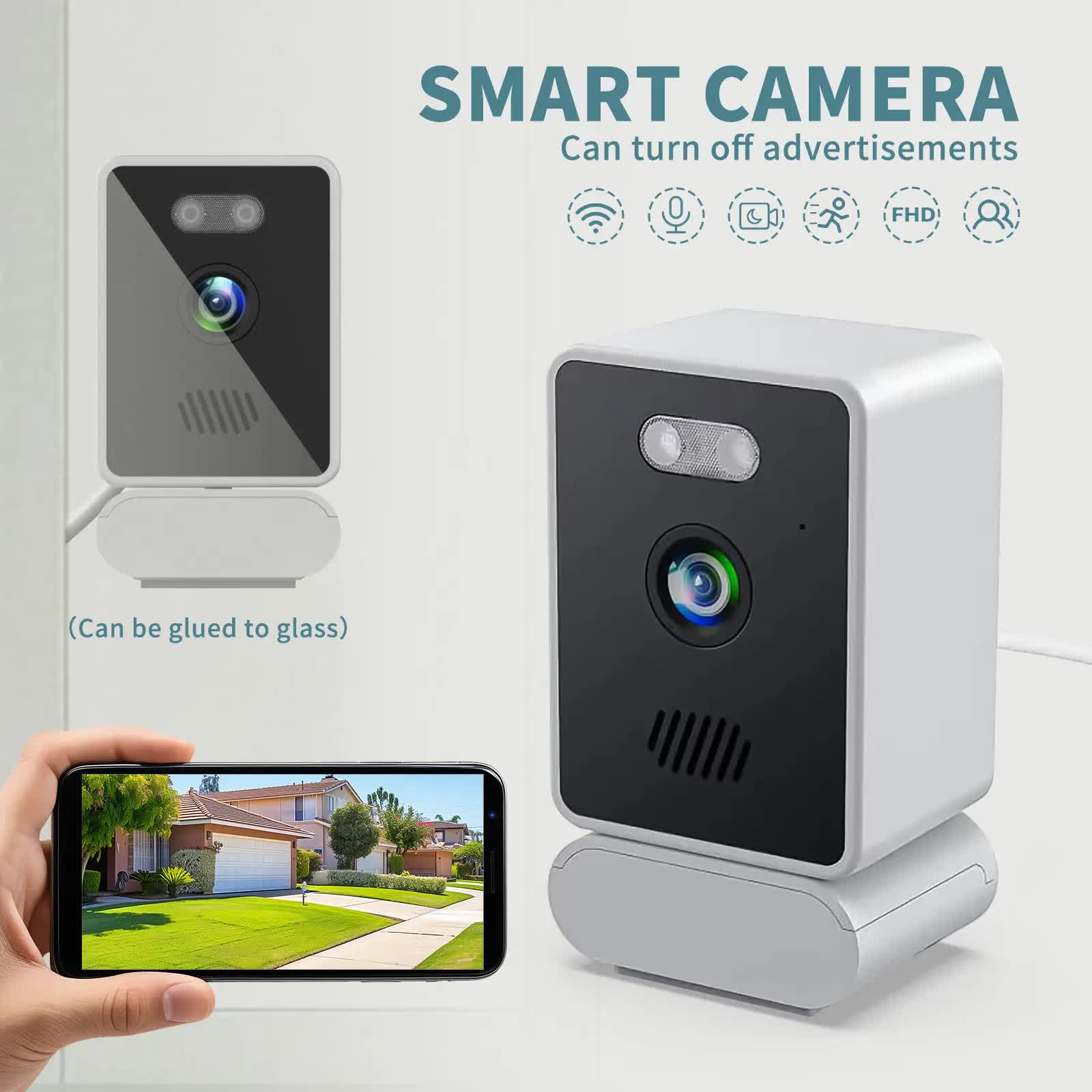 3MP dual lens security camera, suitable for home indoor and outdoor use, full-color high-definition night V1214-T37