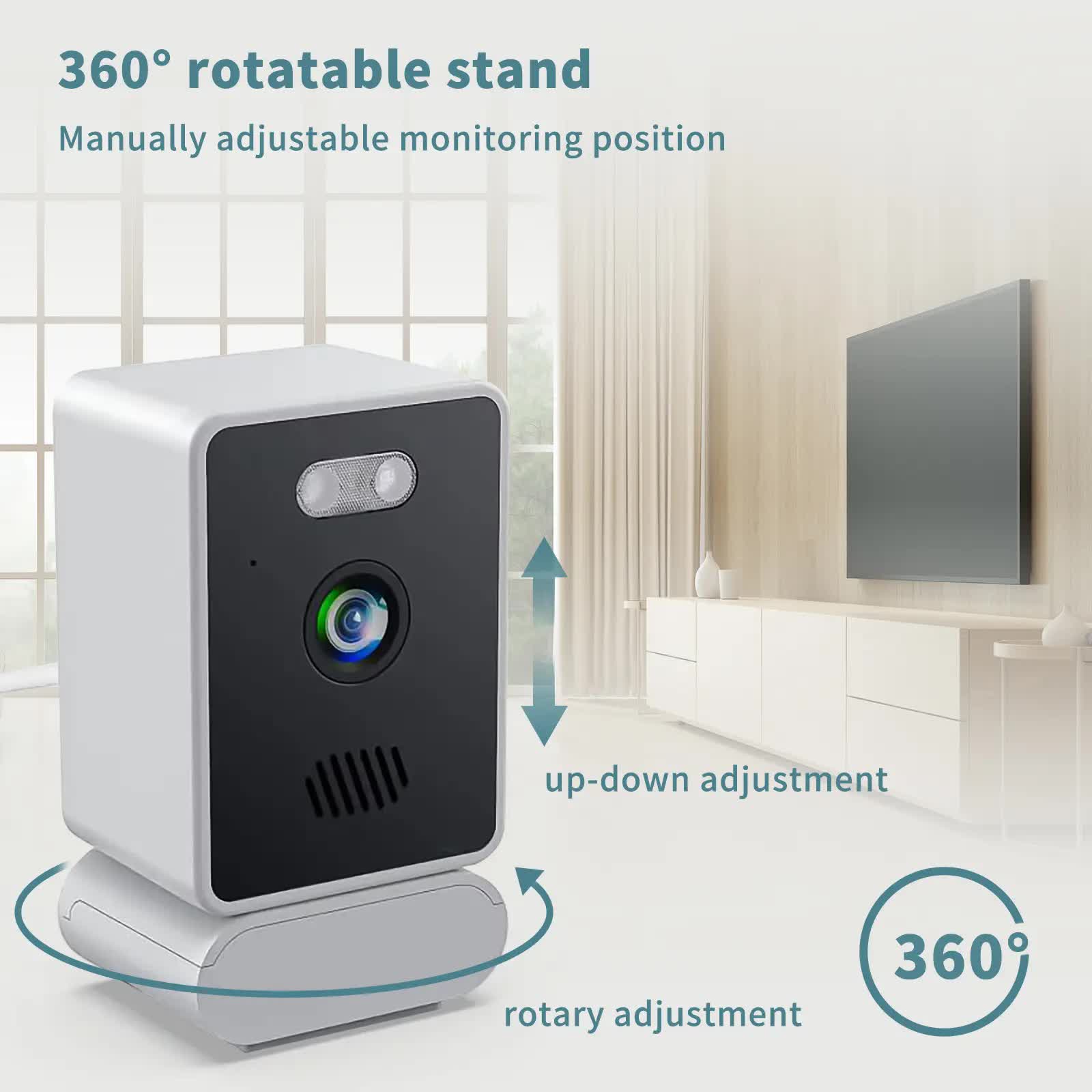 3MP dual lens security camera, suitable for home indoor and outdoor use, full-color high-definition night V1214-T37