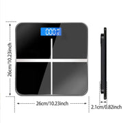 396-pound Weight Scale, Electronic Scale, Bathroom Scale, Personal Scale, High-precision Weight Scale, With V1214-W-BLACK