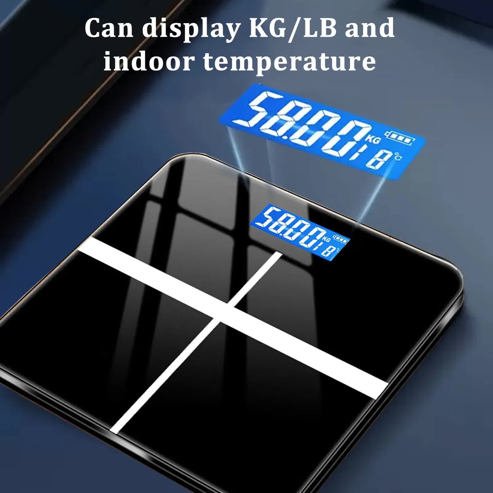 396-pound Weight Scale, Electronic Scale, Bathroom Scale, Personal Scale, High-precision Weight Scale, With V1214-W-CROSSBLACK