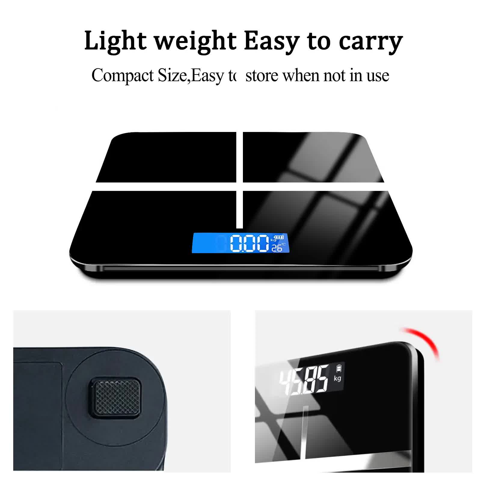 396-pound Weight Scale, Electronic Scale, Bathroom Scale, Personal Scale, High-precision Weight Scale, With V1214-W-CROSSWHITE