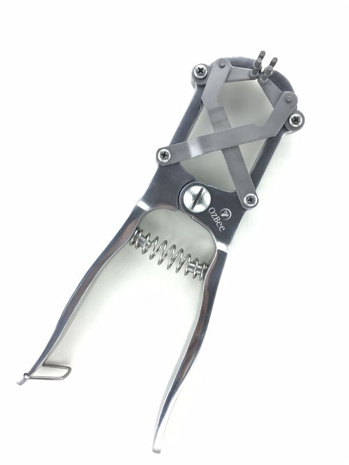 Cattle Lamb Sheep Stainless Steel Elastrator Castrating Plier with 100 Rubber V122-ELT-2015