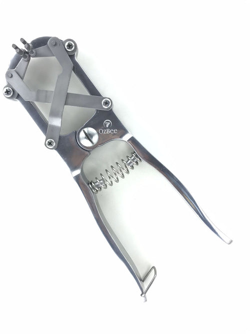 Cattle Lamb Sheep Stainless Steel Elastrator Castrating Plier with 100 Rubber V122-ELT-2015
