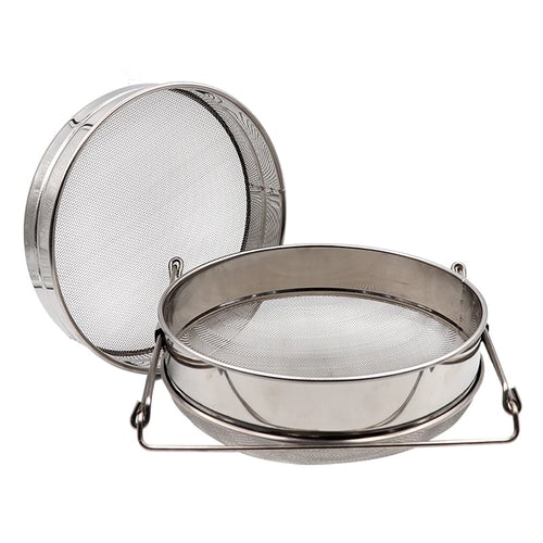 Stainless Steel Double-layer Bee Honey Sieve Filtration, Strainer Honey Harvesting Tool V122-HT-003
