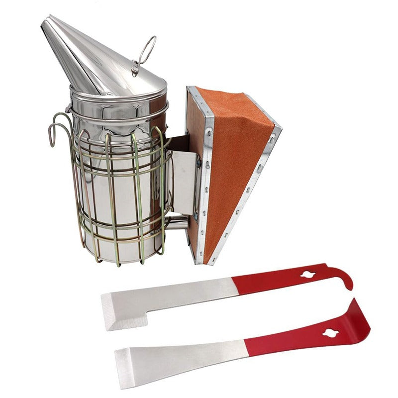 3Pcs Beekeeping Tools Kit For Beekeeper Bee Hive Smoker J Hook Hive Tools V122-MKT-00071