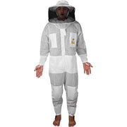 OZBee Premium Full Suit 3 Layer Mesh Ultra Cool Ventilated Round Head Beekeeping Protective Gear Size 5XL V122-OZP-108
