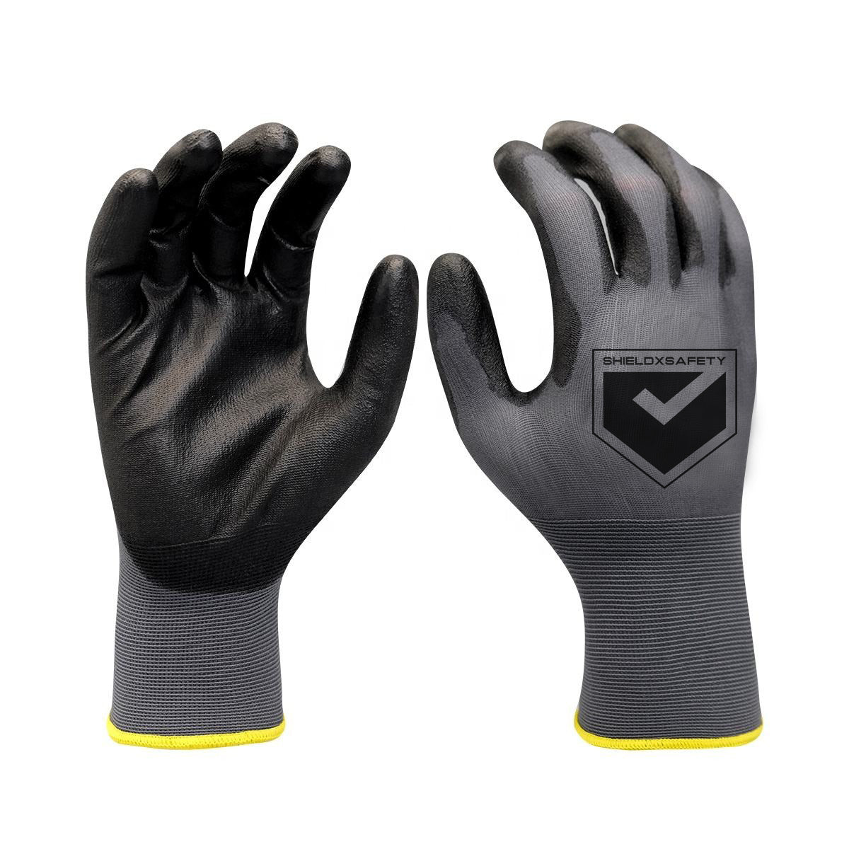 48 Pcs Work Gloves PU Coated General Purpose Hand Protection Garden Mechanic V122-PU-48-M