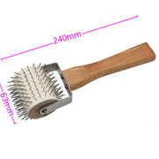Premium Uncapping Roller Idler Wheel with Stainless Steel Needles, Honey Extracting Tool Beekeeping Supplies V122-WR-100