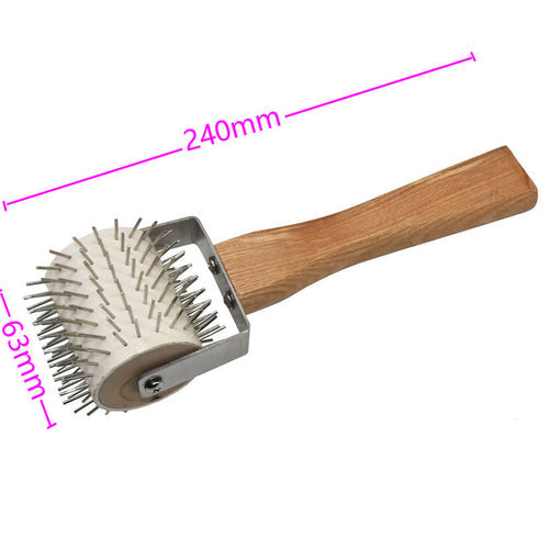 Premium Uncapping Roller Idler Wheel with Stainless Steel Needles, Honey Extracting Tool Beekeeping Supplies V122-WR-100