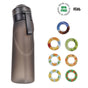 0 Sugar 0 Calorie Scented Water Bottle Matte Black 7 Rings V1221-0-SUGAR-0-CALORIE-SCENTED-WATER-BOTTLE-MATTE-BLACK-7-RINGS