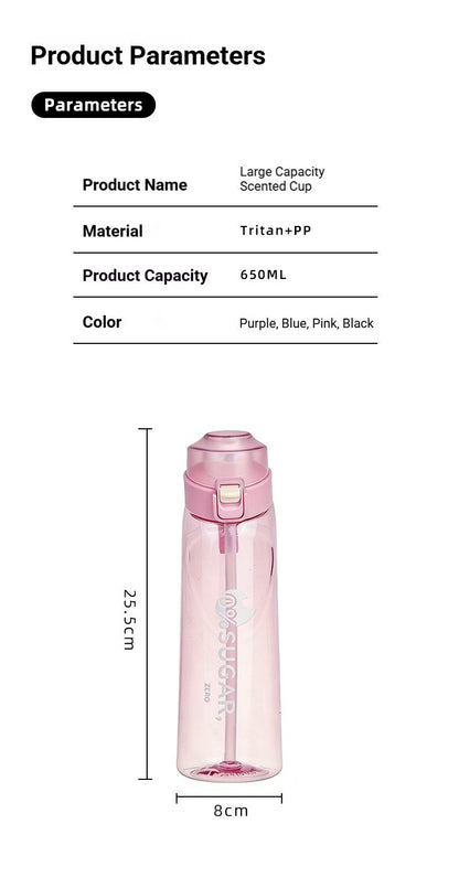 0 Sugar 0 Calorie Scented Water Bottle Pink V1221-0-SUGAR-0-CALORIE-SCENTED-WATER-BOTTLE-PINK