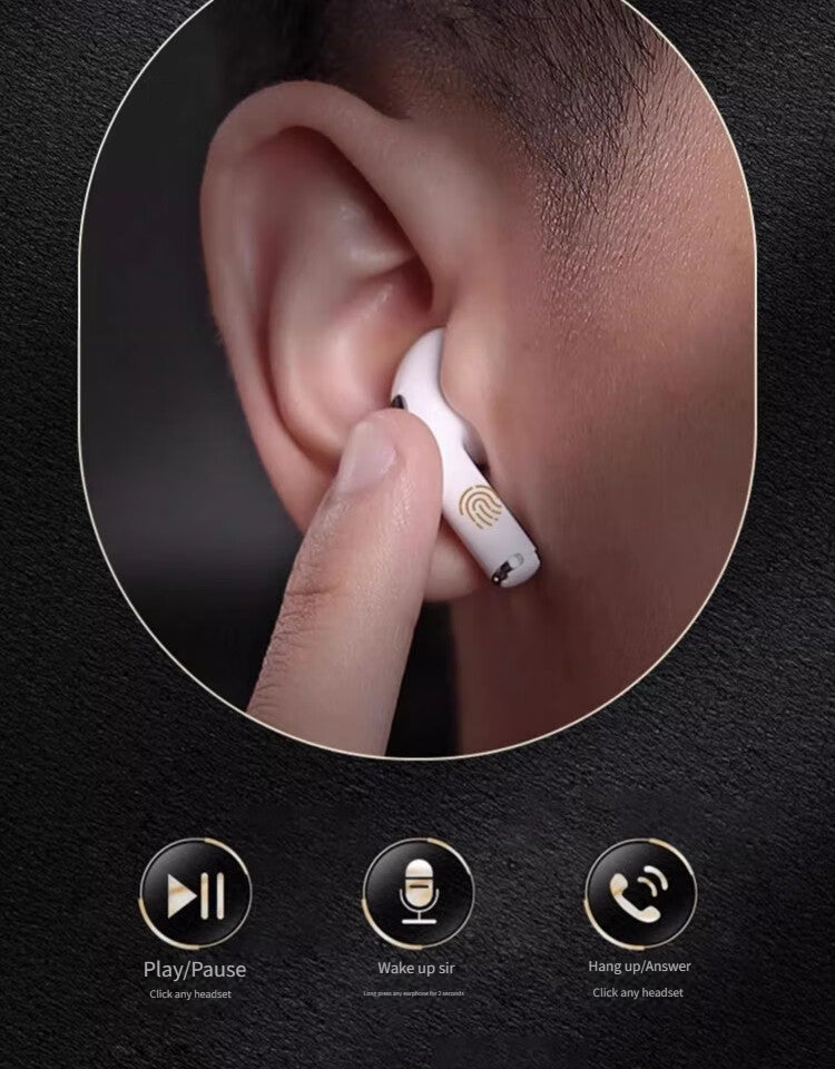 03D Bluetooth headset-White V1221-03D-BLUETOOTH-HEADSET-WHITE