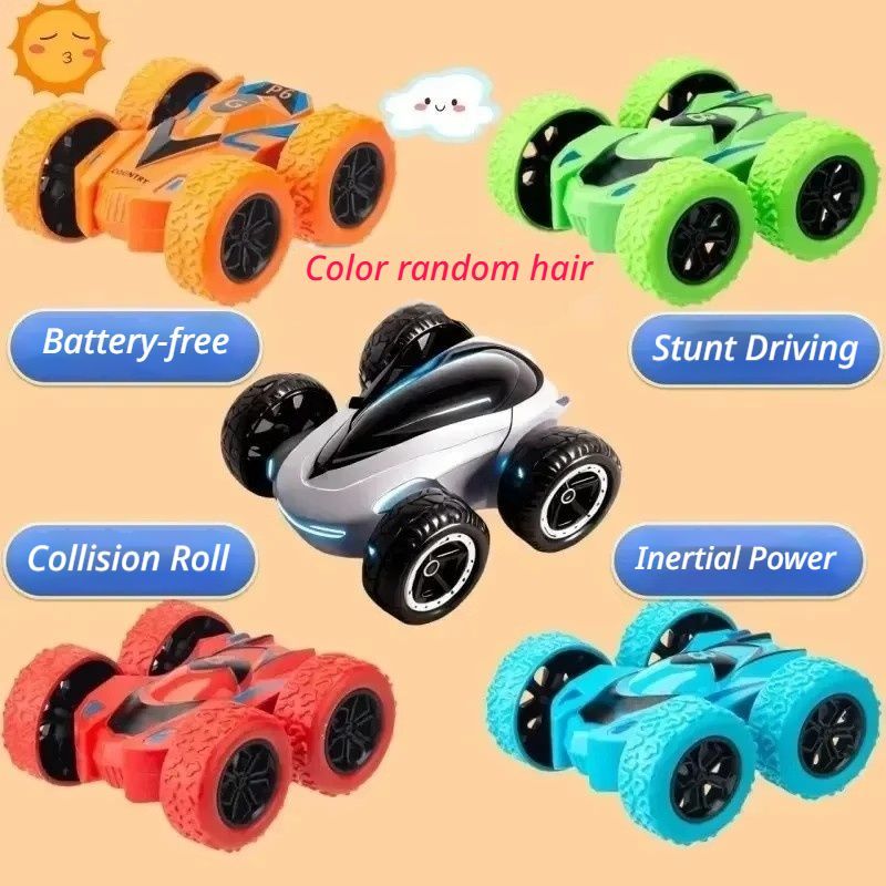 InertiaTumblingCar,1-PieceSet-180 degrees Flip V1221-1-PACK-COLORRANDOM