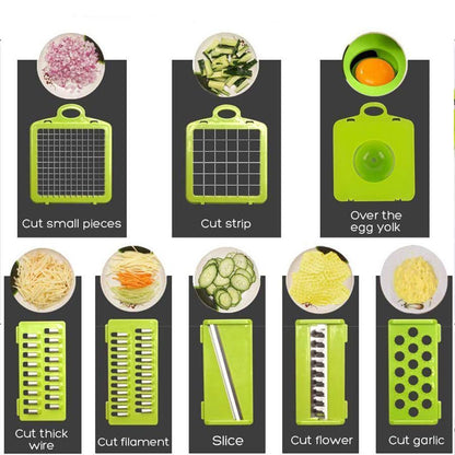 16-in-1 Vegetable Chopper (3 Blades+Square Tool) V1221-16-IN-1-VEGETABLE-CHOPPER-3-BLADES-SQUARE-TOOL