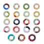19 different flavour rings V1221-19--DIFFERENT-FLAVOUR-RINGS