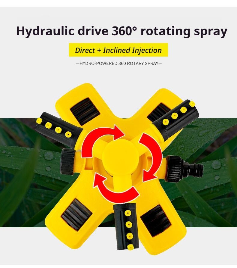1SetSprinkler(Base+Trident)-Yellow V1221-1SETSPRINKLER-BASE-TRIDENT