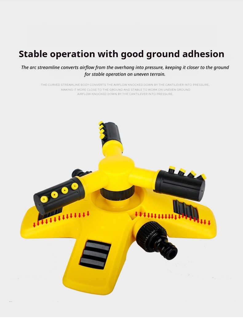 1SetSprinkler(Base+Trident)-Yellow V1221-1SETSPRINKLER-BASE-TRIDENT