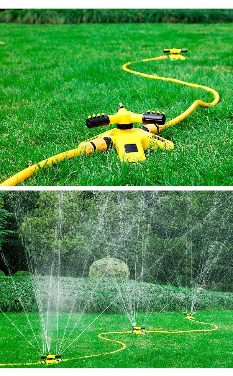 1SetSprinkler(Base+Trident)-Yellow V1221-1SETSPRINKLER-BASE-TRIDENT