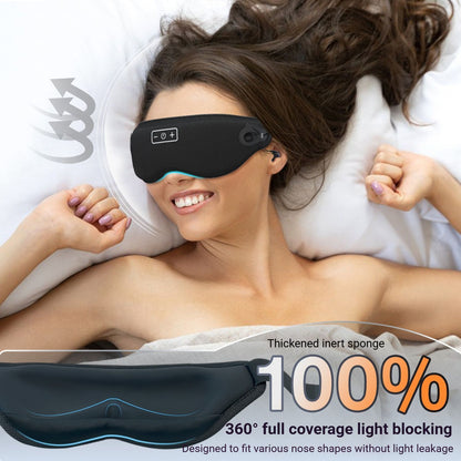 3D Bluetooth Sleep Eye Mask Black V1221-3D-BLUETOOTH-SLEEP-EYE-MASK-BLACK