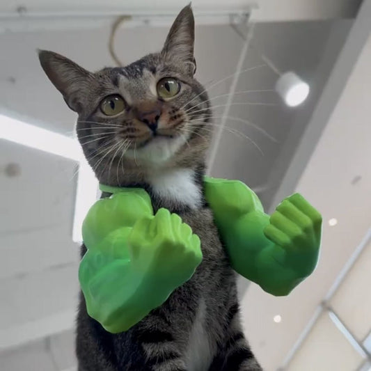 3D printed Hulk Cat Arm White V1221-3D-PRINTED-HULK-CAT-ARM-WHITE