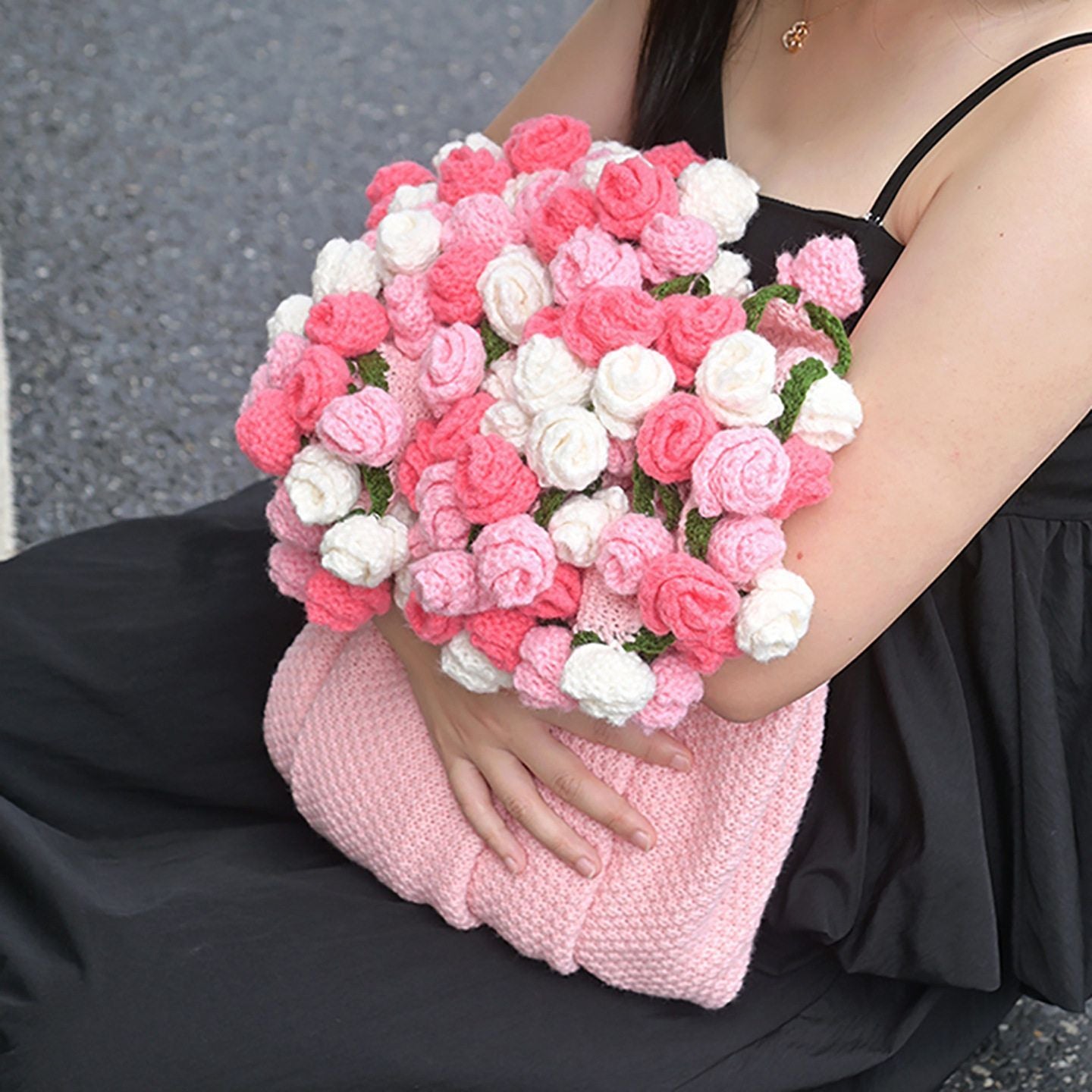 52 Pink Rose Blanket Diameter Approximately 110CM V1221-52-PINK-ROSE-BLANKET-DIAMETER-APPROXIMATELY-110CM