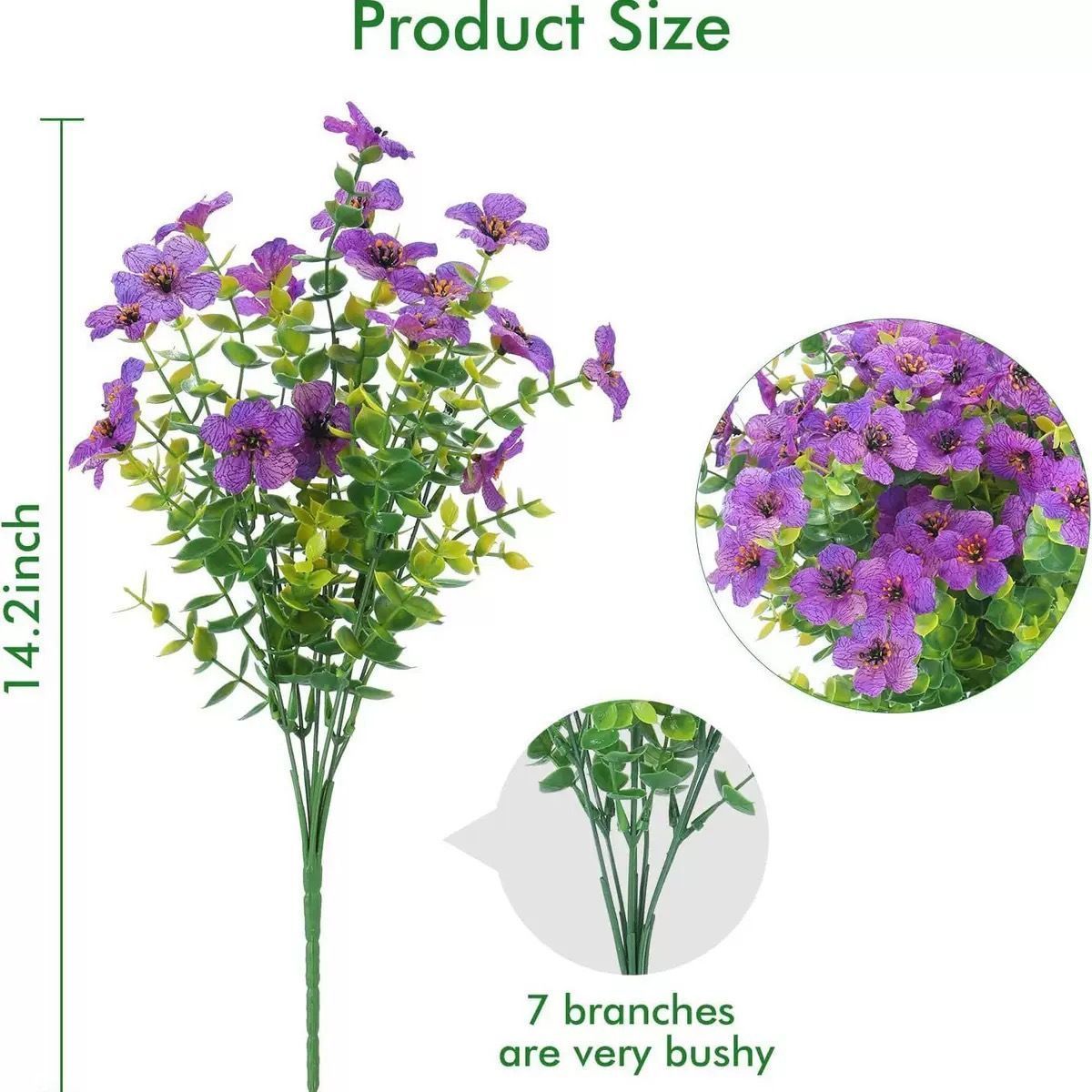 7 Heads 35 Mesh Eucalyptus Violet Light Purple 21 Bunches V1221-7-HEADS-35-MESH-EUCALYPTUS-VIOLET-LIGHT-PURPLE-21-BUNCHES