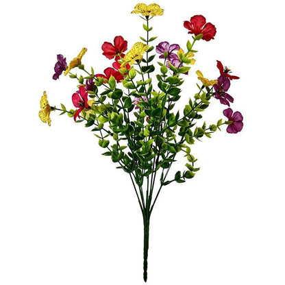 7 Heads 35 Mesh Eucalyptus Violet Rose Red 21 Bunches V1221-7-HEADS-35-MESH-EUCALYPTUS-VIOLET-ROSE-RED-21-BUNCHES