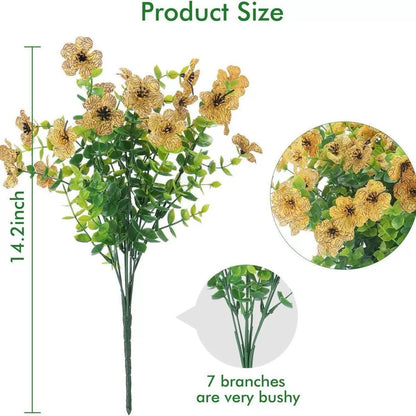 7 Heads 35 Mesh Eucalyptus Violet White 21 Bunches V1221-7-HEADS-35-MESH-EUCALYPTUS-VIOLET-WHITE-21-BUNCHES