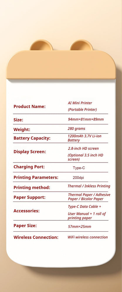 AI printer Standard package 1 roll of 3 metre self adhesive paper V1221-AI-PRINTER-STANDARD-PACKAGE-1-ROLL-OF-3-METRE-SELF-ADHESIVE-PAPE