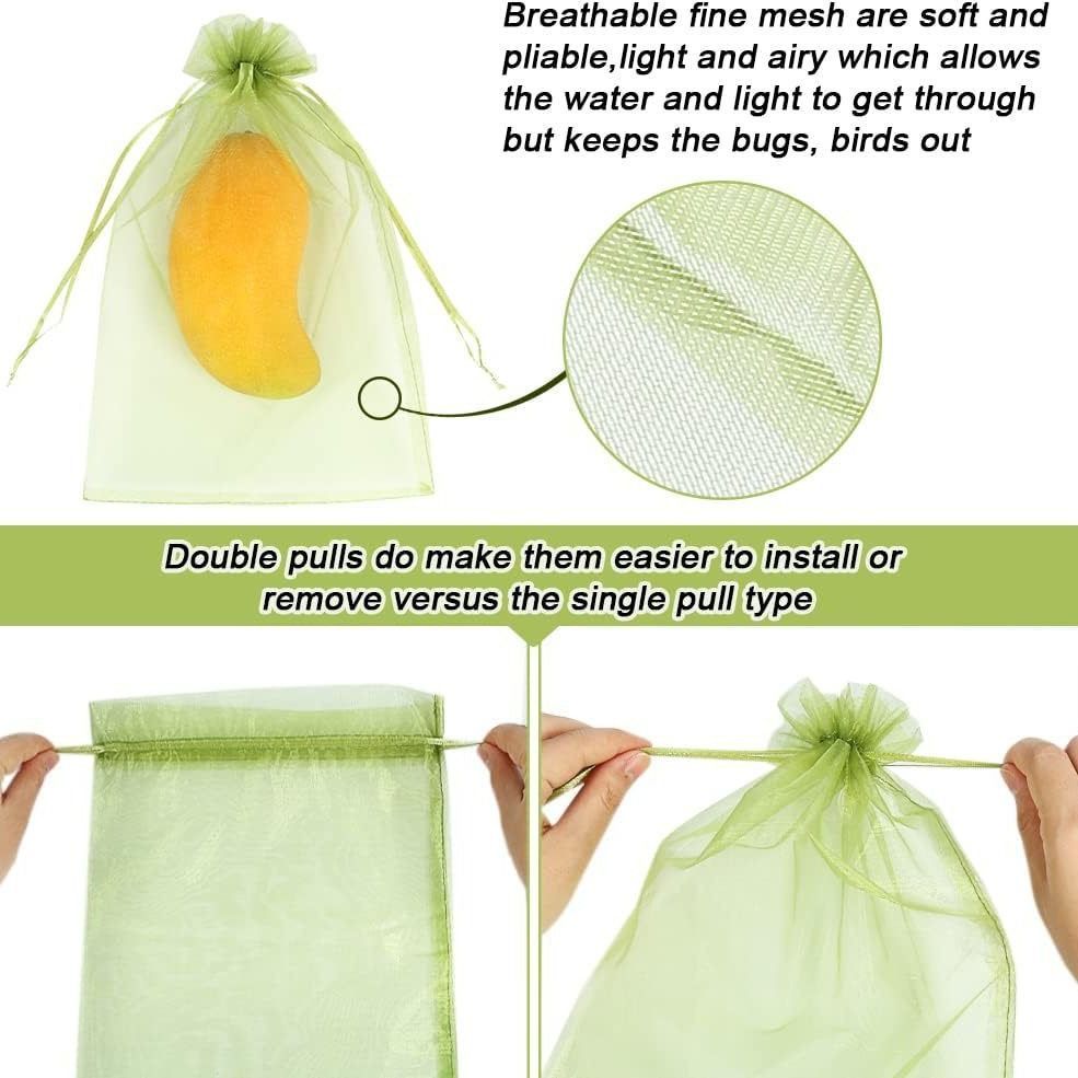 Insect-proofmeshbags,applegreen,20-pack V1221-APPLEGREEN10X12CM