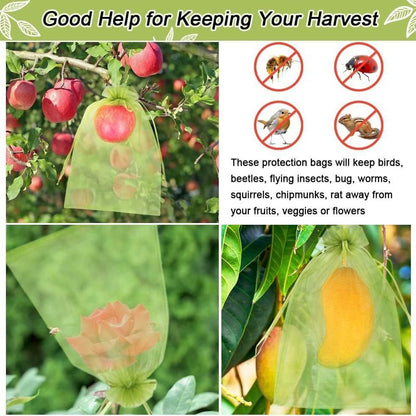 AppleGreenInsect-ProofMeshBags,20-Pack V1221-APPLEGREEN10X15CM