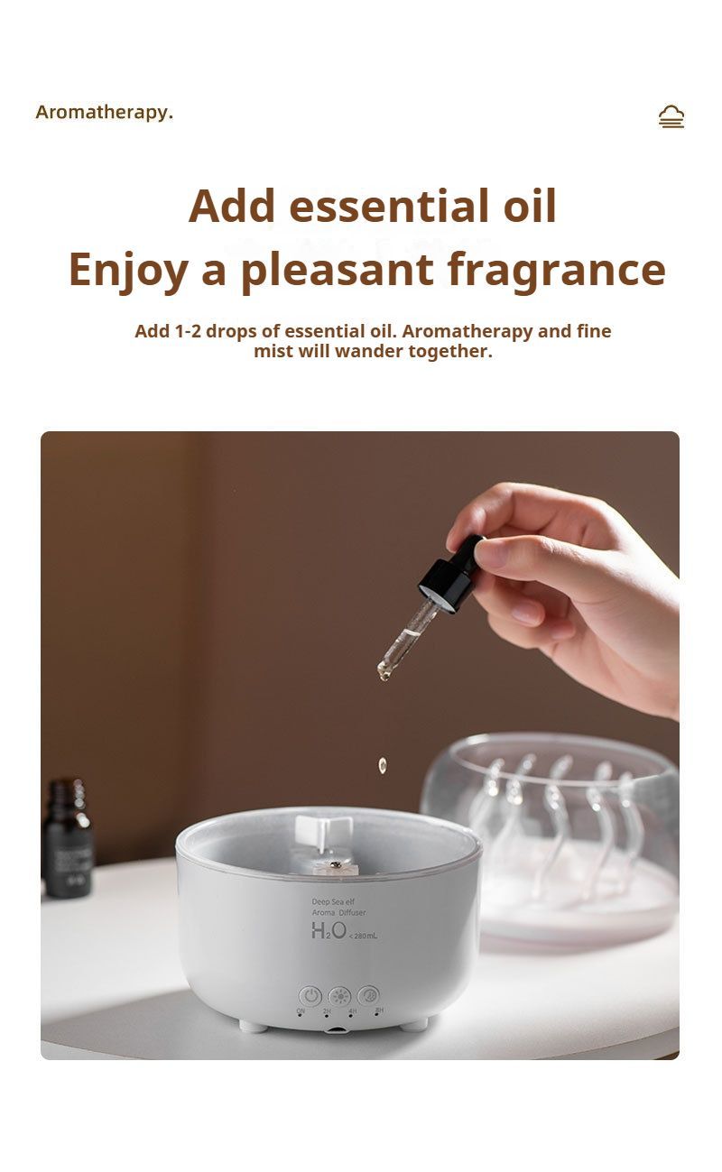 Aromatherapy diffuser black V1221-AROMATHERAPY-DIFFUSER-BLACK