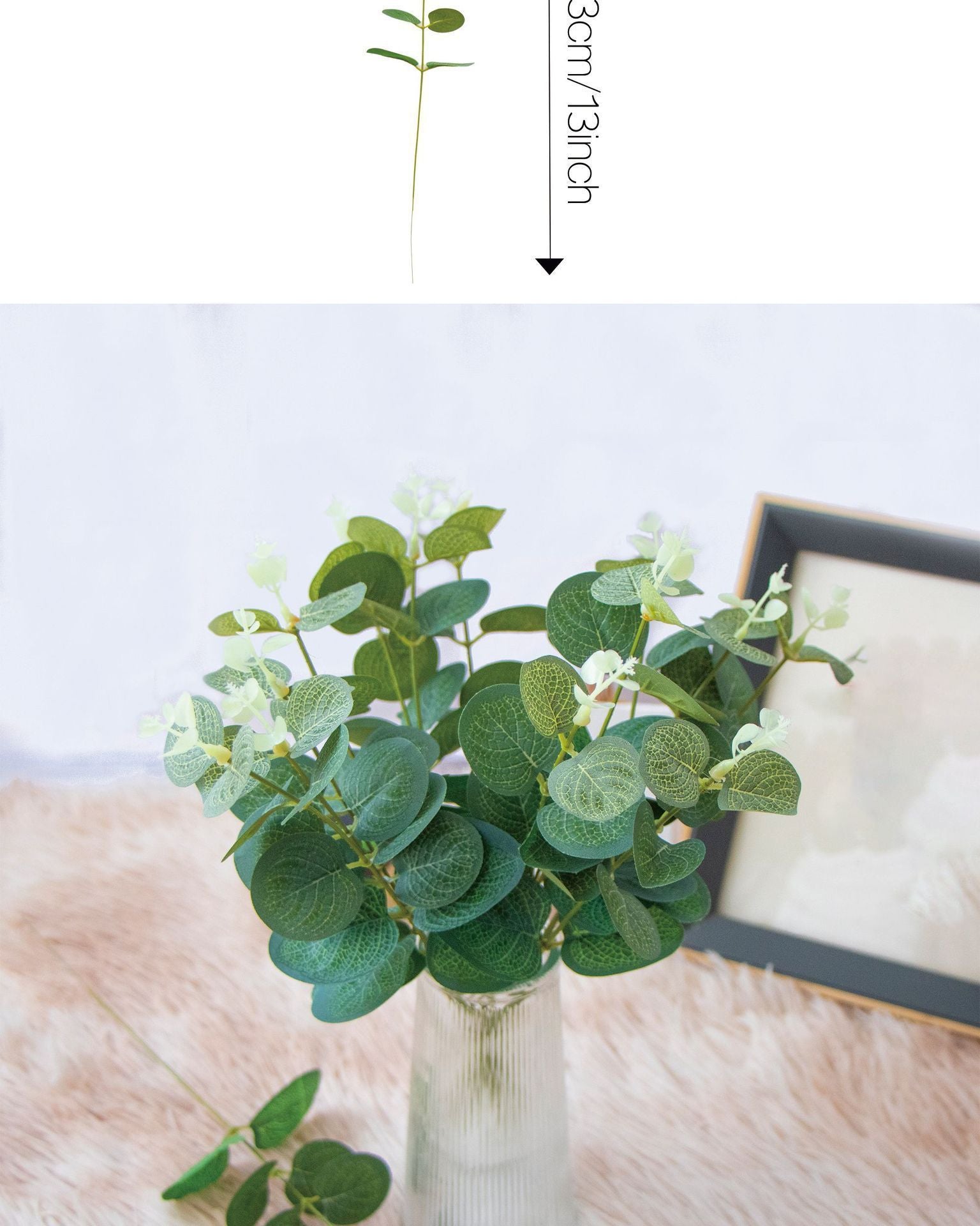 Artificial Eucalyptus Stem 33cm V1221-ARTIFICIAL-EUCALYPTUS-STEM-33CM