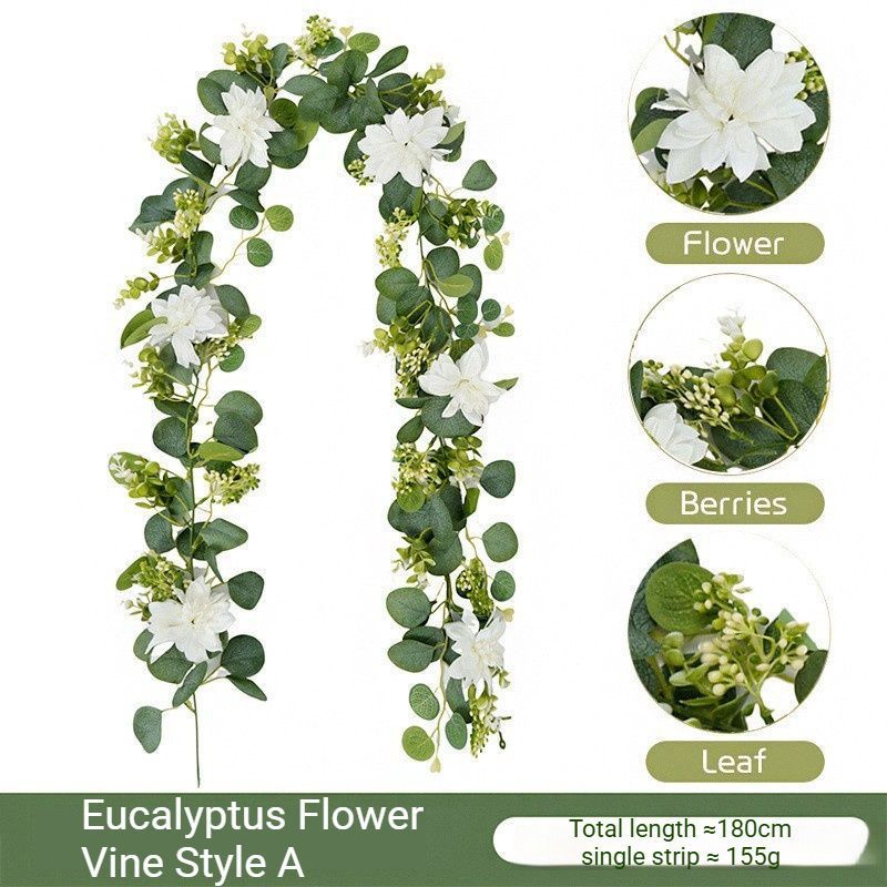 Artificial Eucalyptus Vine blue V1221-ARTIFICIAL-EUCALYPTUS-VINE-BLUE