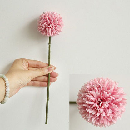 Artificial-flower-Dandelion-ball-pink-1piece-29cm V1221-ARTIFICIAL-FLOWER-DANDELION-BALL-PINK-1PIECE-29CM