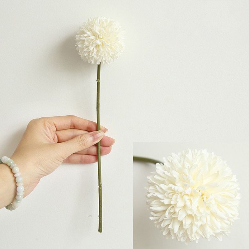 Artificial-flower-Dandelion-ball-white-1stem-29cm V1221-ARTIFICIAL-FLOWER-DANDELION-BALL-WHITE-1STEM-29CM