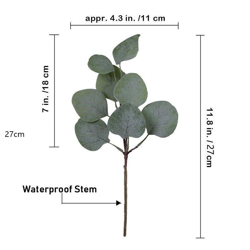 Artificial-flower-Eucalyptus-glue-1stem-27cm-8leaves V1221-ARTIFICIAL-FLOWER-EUCALYPTUS-GLUE-1STEM-27CM-8LEAVES