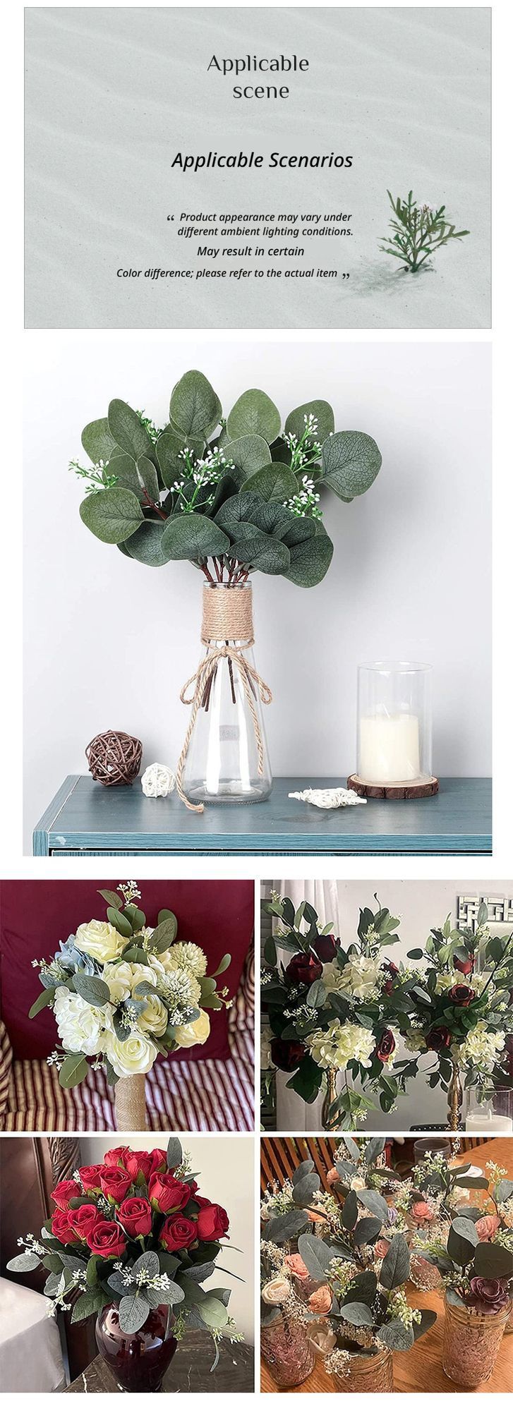 Artificial-flower-White-rose-1stem-44cm V1221-ARTIFICIAL-FLOWER-WHITE-ROSE-1STEM-44CM