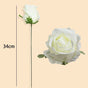 Artificial-flower-White-Rose-34cm-per-stem V1221-ARTIFICIAL-FLOWER-WHITE-ROSE-34CM-PER-STEM