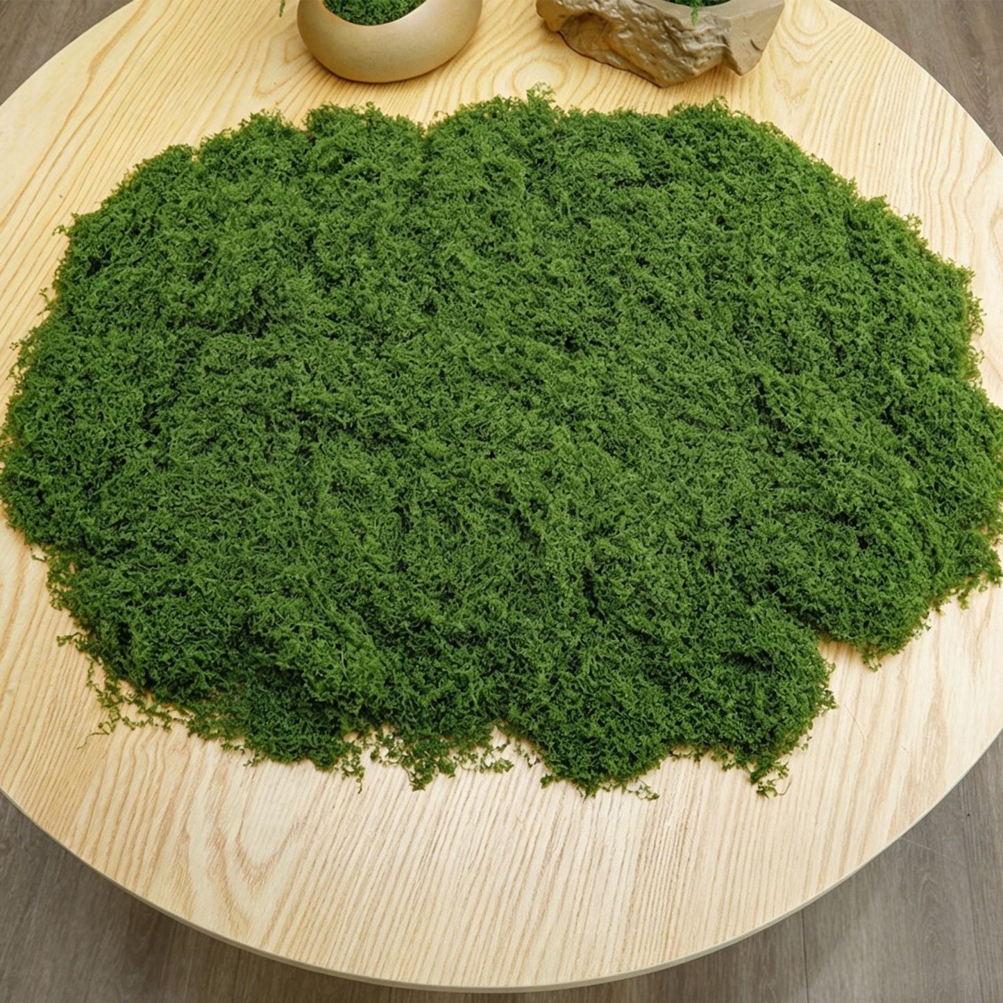 diy artificial moss lawn-Dark Green Filamentous Moss 100g V1221-ARTIFICIAL-TURF-DARK-GREEN-FILAMENTOUS-MOSS-100G