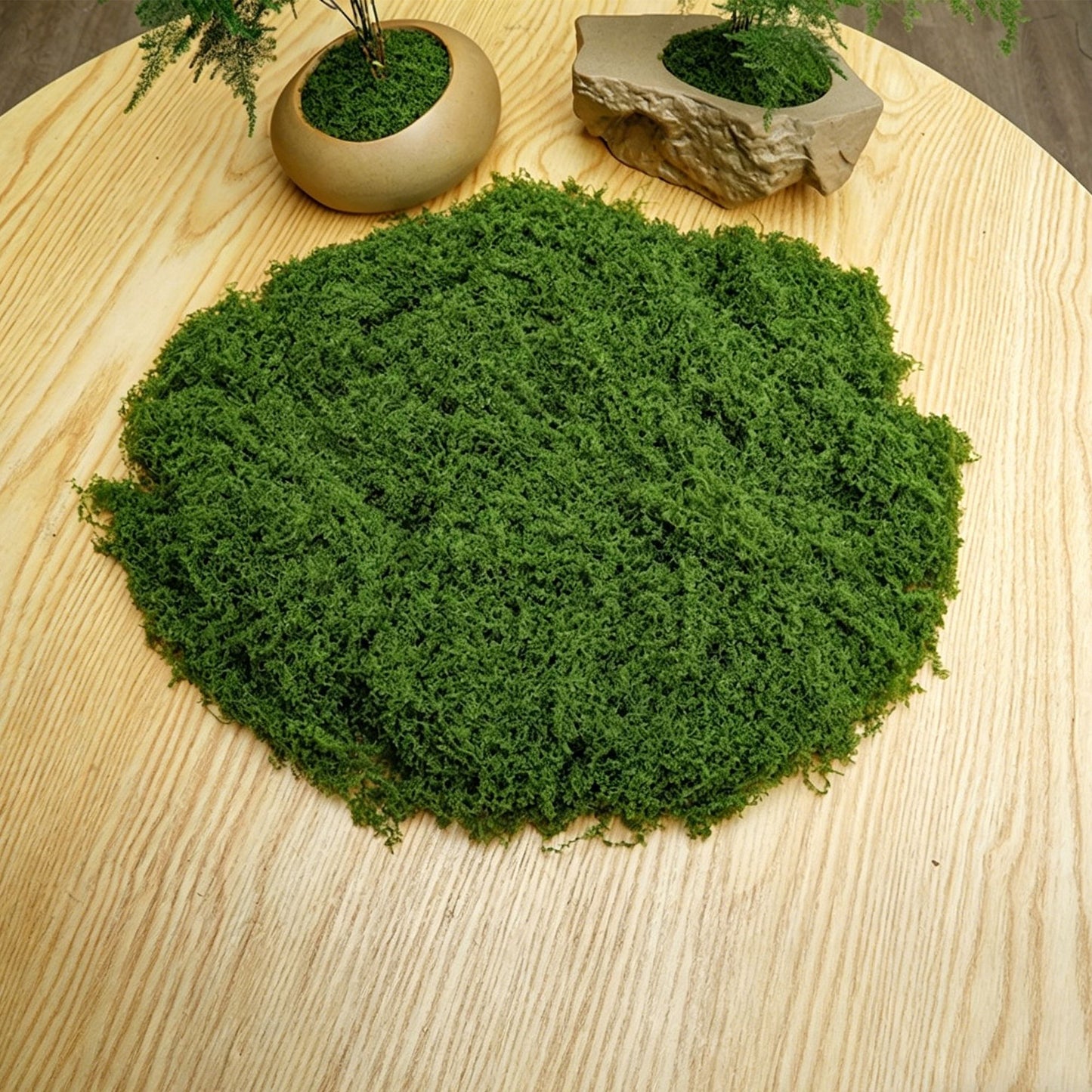 diy artificial moss lawn-Dark Green Filamentous Moss 50g V1221-ARTIFICIAL-TURF-DARK-GREEN-FILAMENTOUS-MOSS-50G