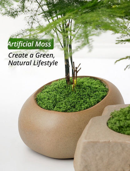 diy artificial moss lawn-Dark Green Filamentous Moss 50g V1221-ARTIFICIAL-TURF-DARK-GREEN-FILAMENTOUS-MOSS-50G
