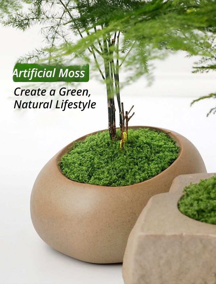 diy artificial moss lawn-Light Green Filamentous Moss 100g V1221-ARTIFICIAL-TURF-LIGHT-GREEN-FILAMENTOUS-MOSS-100G