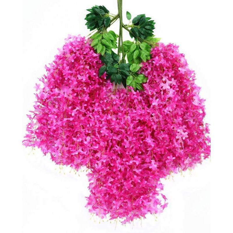 ArtificialLilacWisteria-Burgundy-110CM-12-StemPack V1221-ARTIFICIALLILACWISTERIA-BURGUNDY-110CM-12-STEMPACK