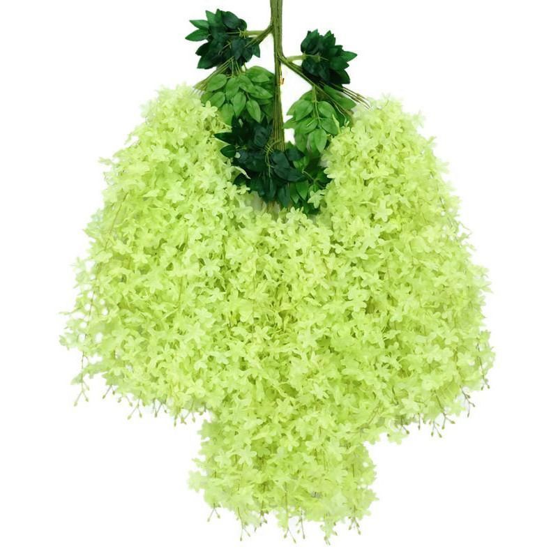 ArtificialLilacWisteria-Green-110CM-12-StemPack V1221-ARTIFICIALLILACWISTERIA-GREEN-110CM-12-STEMPACK
