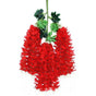 ArtificialWisteriaFlowers-BrightRed-110CM-12-StemPack V1221-ARTIFICIALWISTERIAFLOWERS-BRIGHTRED-110CM-12-STEMPACK